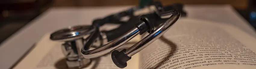 Book and Stethoscope  Book and Stethoscope